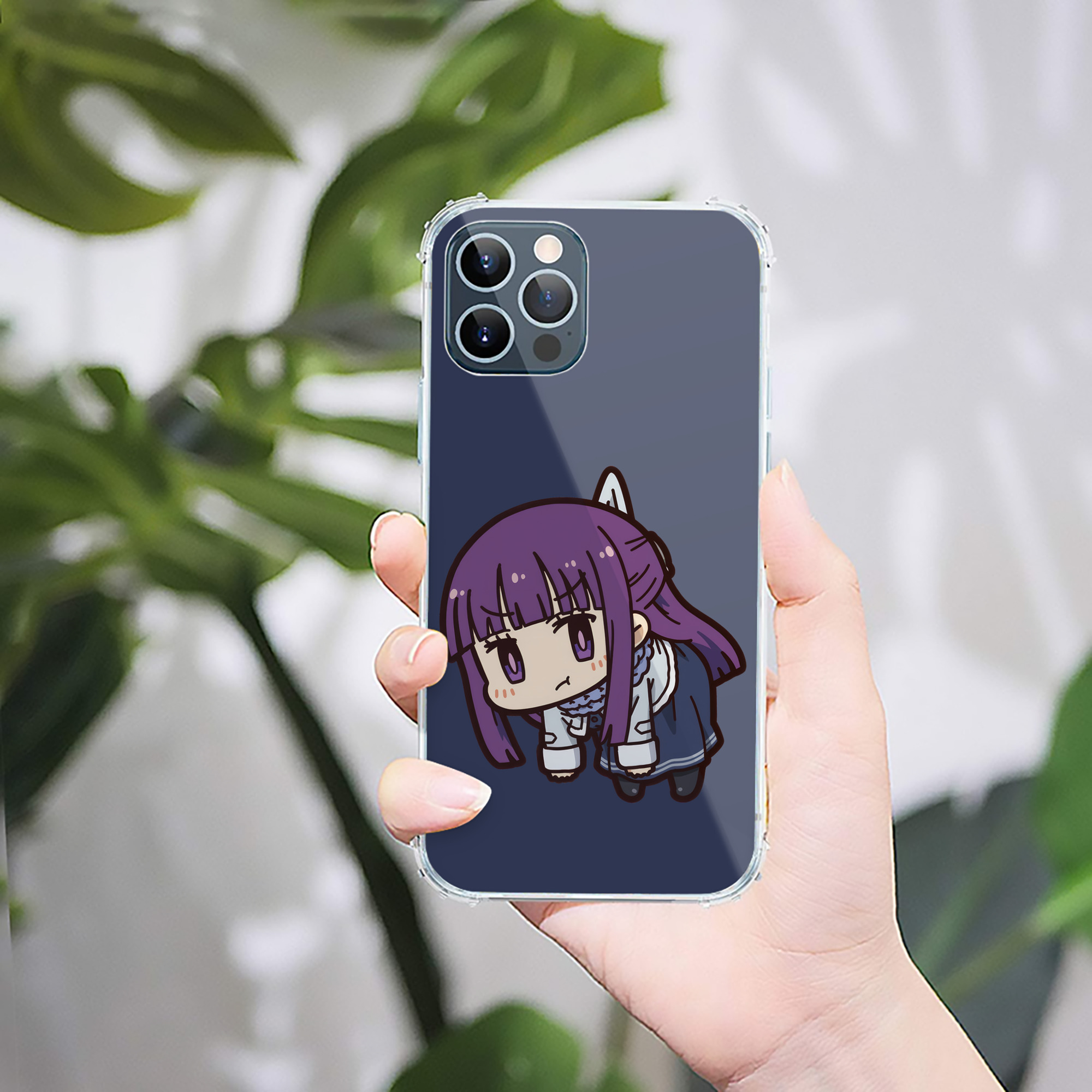 （画像用） 葬送のフリーレン Frieren 【iPhone 12シリーズ対応】透明スマホケース（クリアソフトケース）